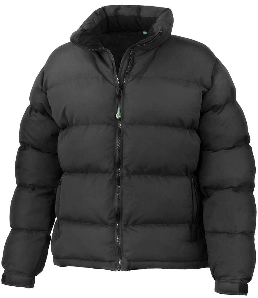 Result Recycled Ladies Holkham Down Feel Jacket in Black