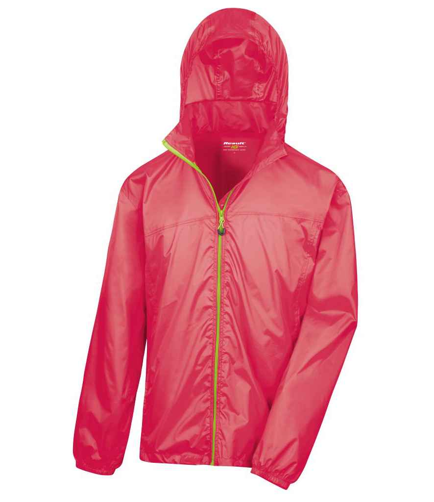 Result Urban HDi Quest Stowable Jacket in Raspberry/Lime Green