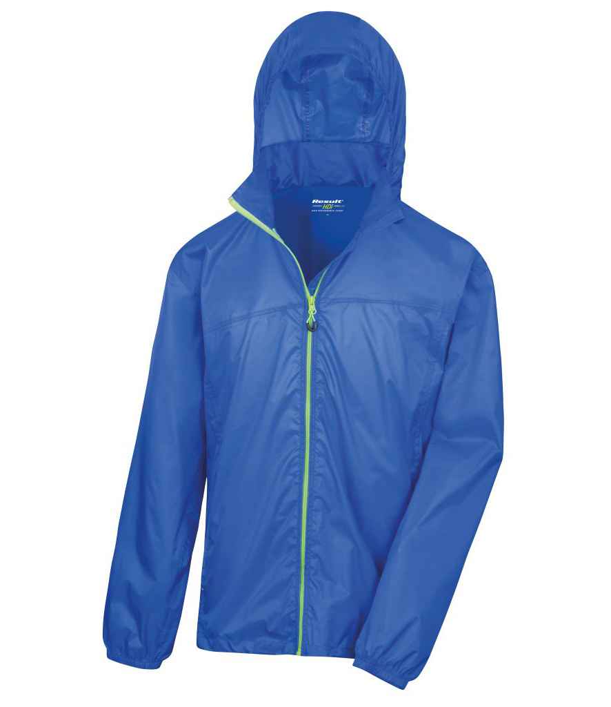 Result Urban HDi Quest Stowable Jacket in Royal Blue/Lime Green