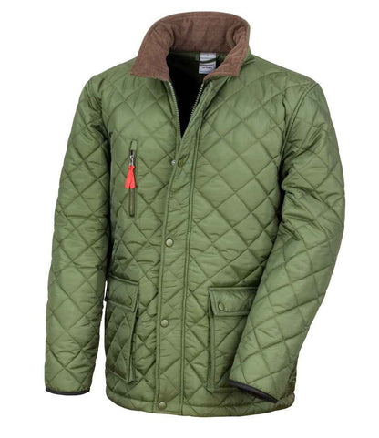 Result Urban Cheltenham Gold Jacket in Olive Green