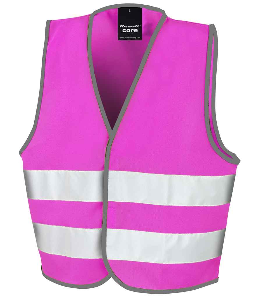 Result Core Kids Enhanced Vis Vest in Pink