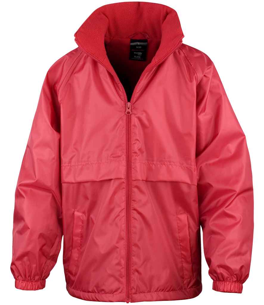 Result Core Kids Micro Fleece Lined Jacket in Red