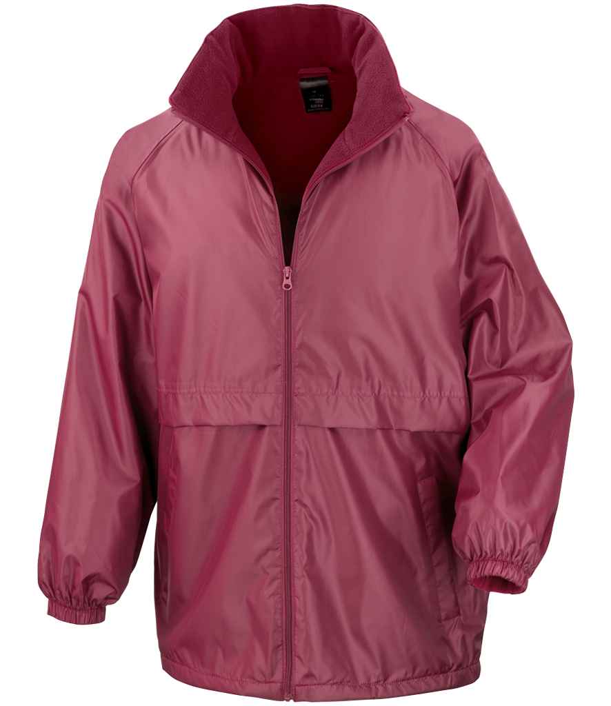Result Core Micro Fleece Lined Jacket in Burgundy