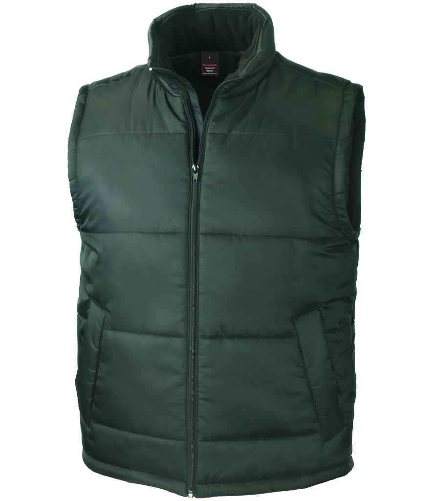 Result Core Padded Bodywarmer in Bottle Green