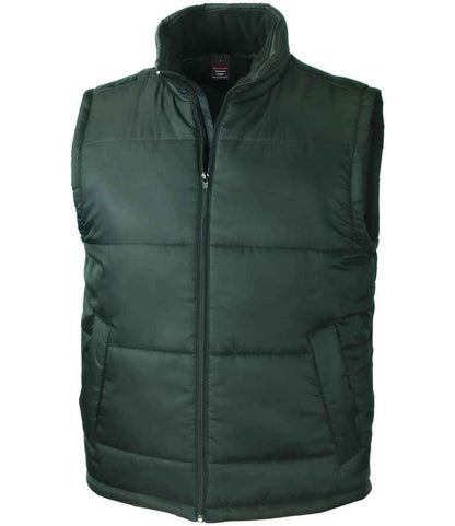 Result Core Padded Bodywarmer in Bottle Green