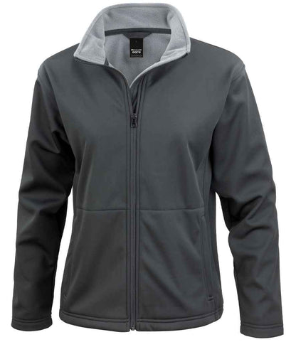 Result Core Ladies Soft Shell Jacket in Black