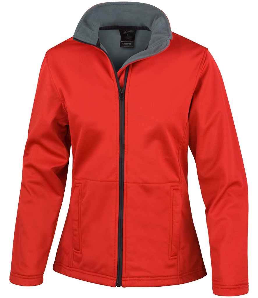 Result Core Ladies Soft Shell Jacket in Red