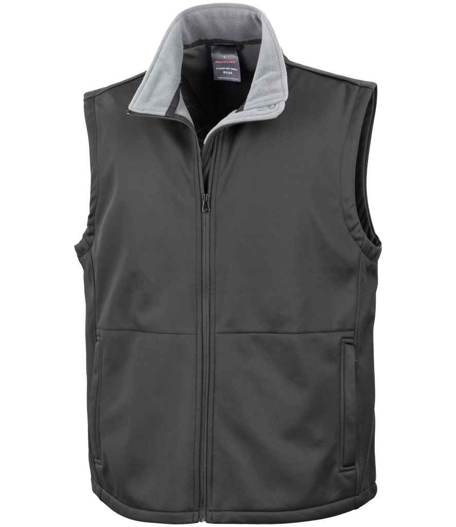 Result Core Soft Shell Bodywarmer in Black
