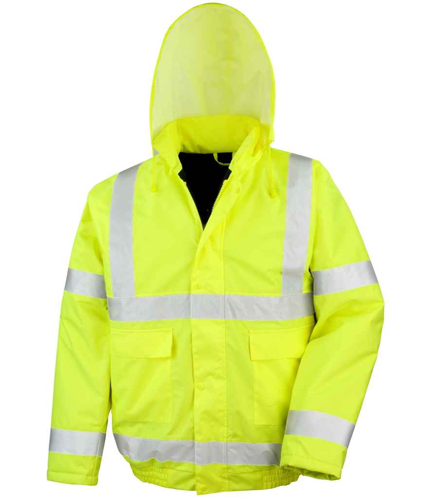 Result Core Hi-Vis Winter Blouson Jacket in Fluorescent Yellow