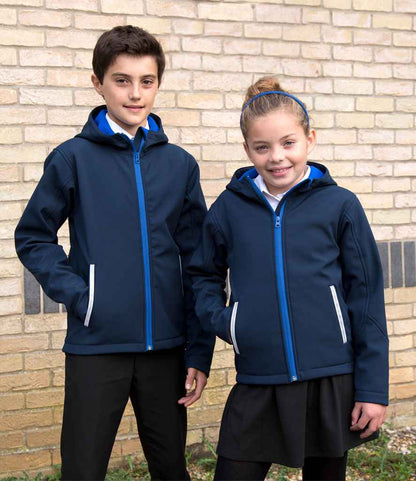 Result Core Kids TX Performance Hooded Soft Shell Jacket - model image