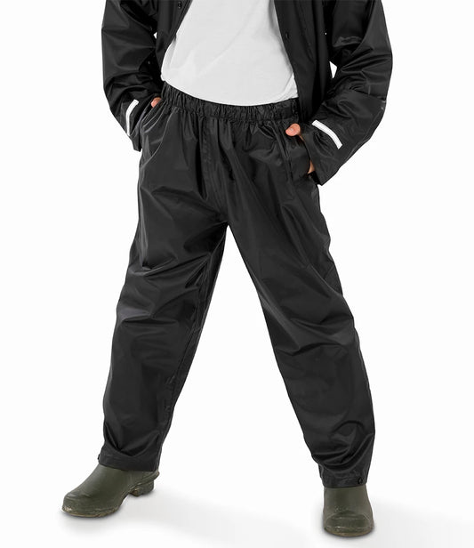 Result Core Kids Waterproof Overtrousers - Black - Model