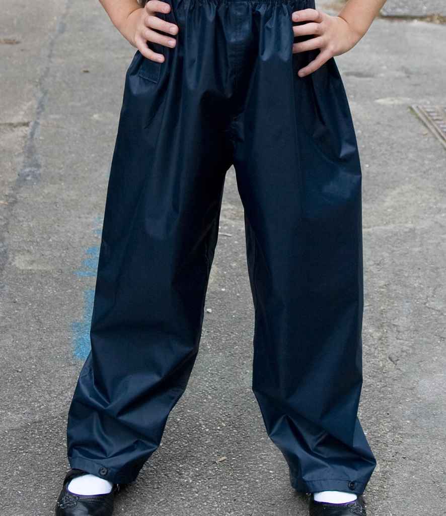 Result Core Kids Waterproof Overtrousers - model image