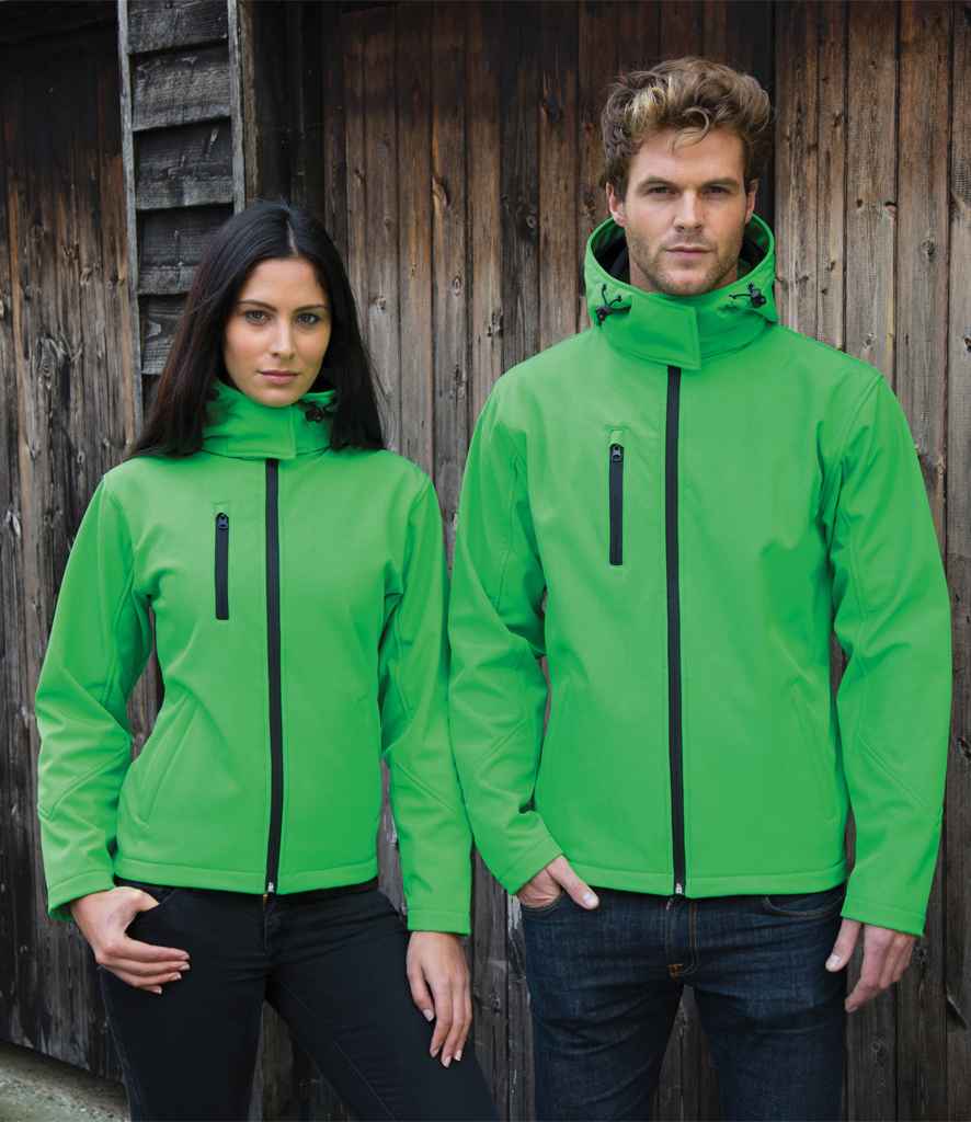 Result Core Ladies Hooded Soft Shell Jacket - model image
