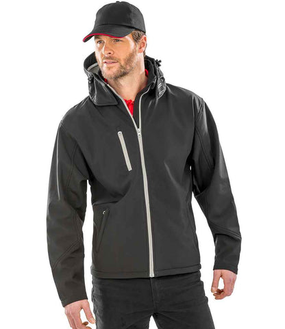 Result Core Hooded Soft Shell Jacket - model image