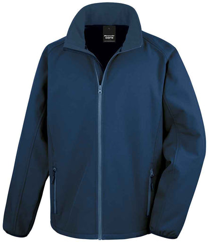 Result Core Printable Soft Shell Jacket in Navy/Navy