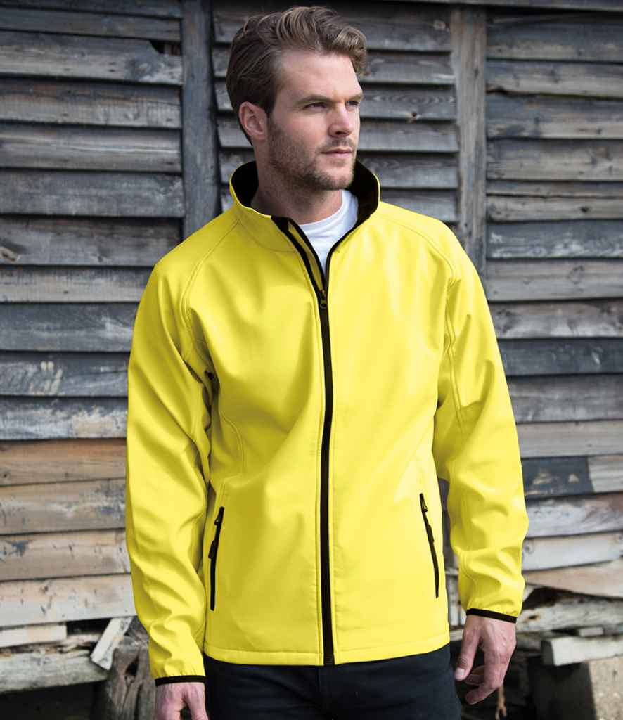 Result Core Printable Soft Shell Jacket - model image
