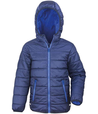 Result Core Kids Padded Jacket in Navy/Royal Blue