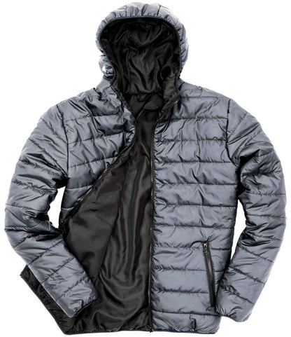 Result Core Soft Padded Jacket in Frost Grey/Black