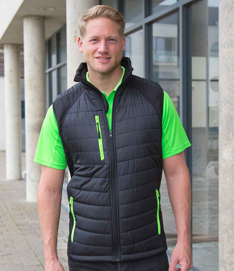 Result Recycled Compass Padded Gilet - model image