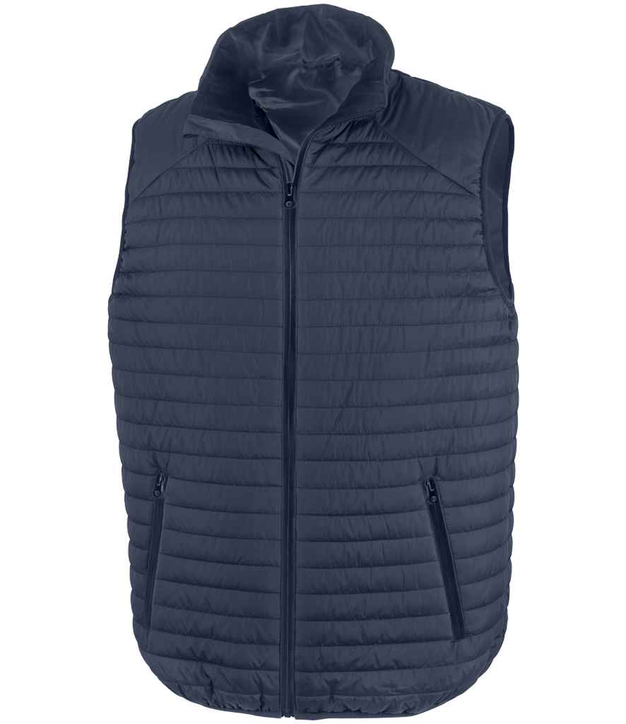 Result Recycled Thermoquilt Gilet in Navy/Navy