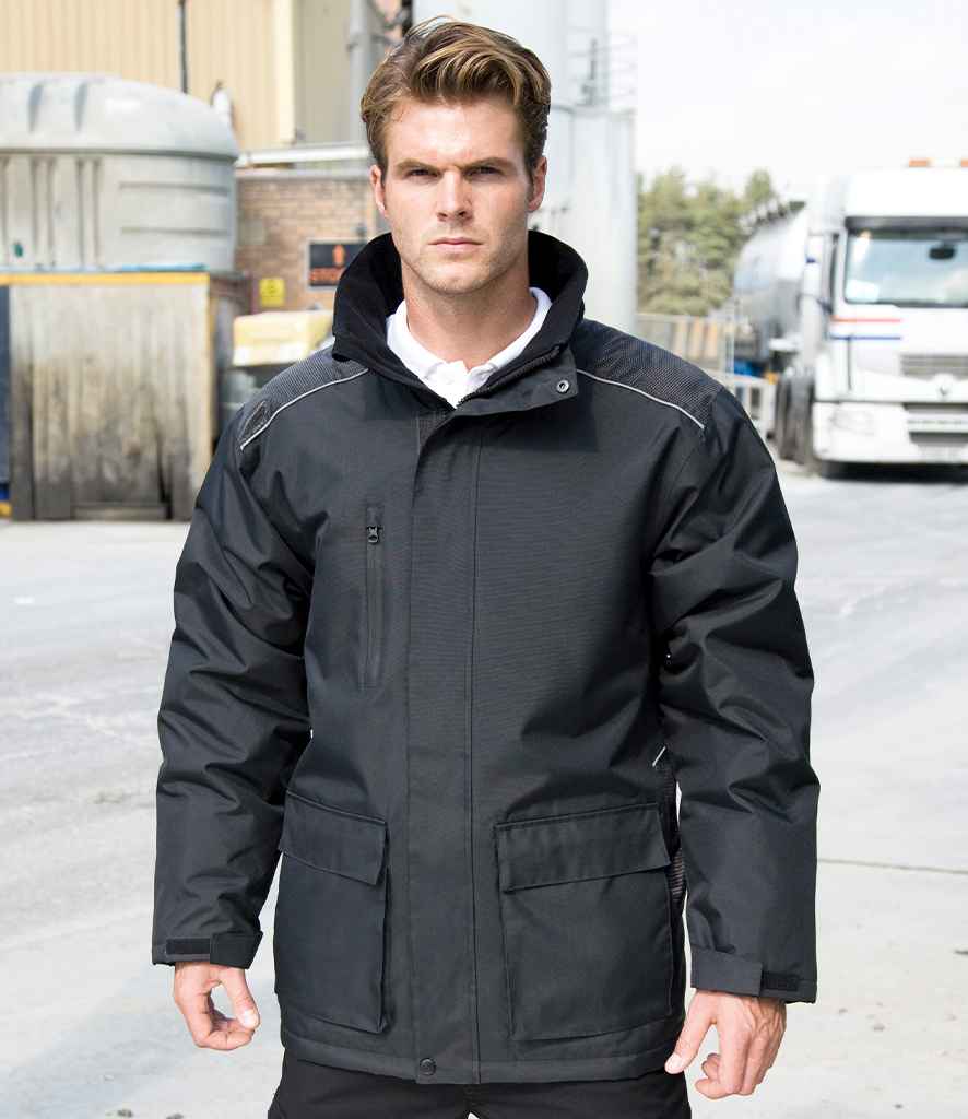 Result Work-Guard Vostex Long Coat - model image