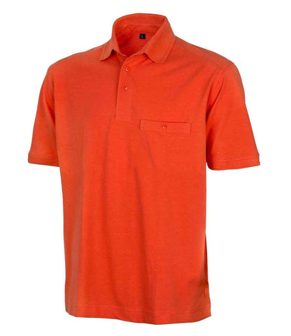 Result Work-Guard Apex Pocket Piqué Polo Shirt in Orange