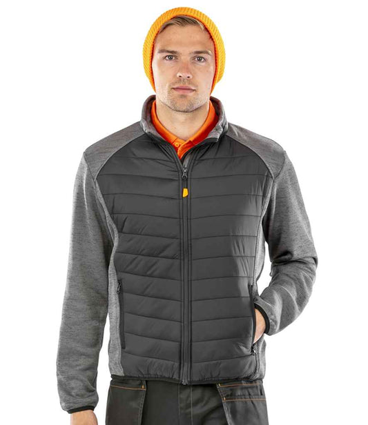 Result Work-Guard Elevator Jacket - Black/Grey Marl