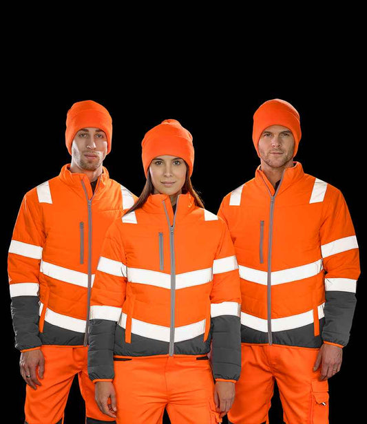 Result Safe-Guard Ladies Soft Safety Jacket - model image