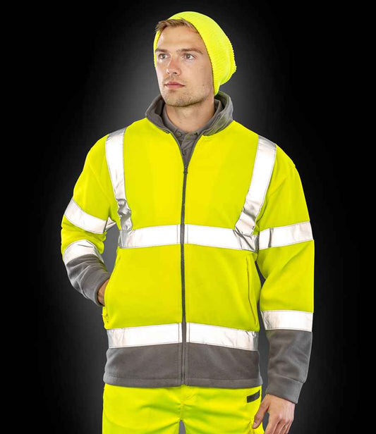 Result Safe-Guard Hi-Vis Micro Fleece Jacket - model image