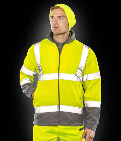 Result Safe-Guard Hi-Vis Micro Fleece Jacket - model image