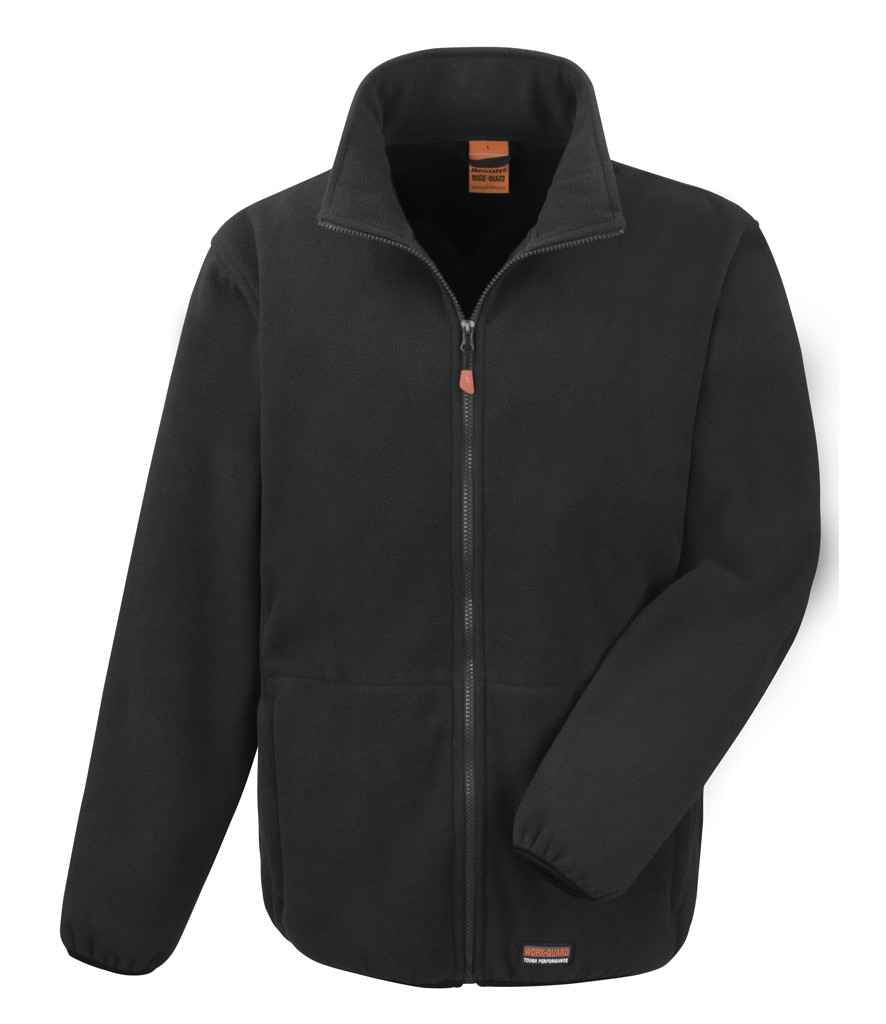 Result Work-Guard Heavy Duty Micro Fleece Jacket in Black
