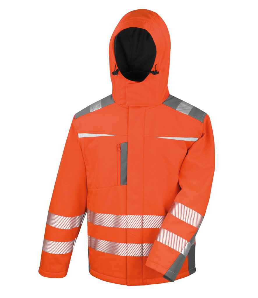 Result Safe-Guard Dynamic Soft Shell Jacket in Fluorescent Orange