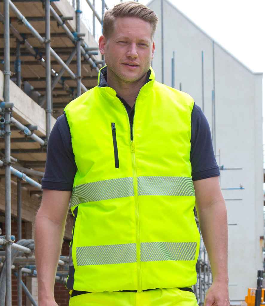 Result Safe-Guard Reversible Soft Padded Gilet - model image