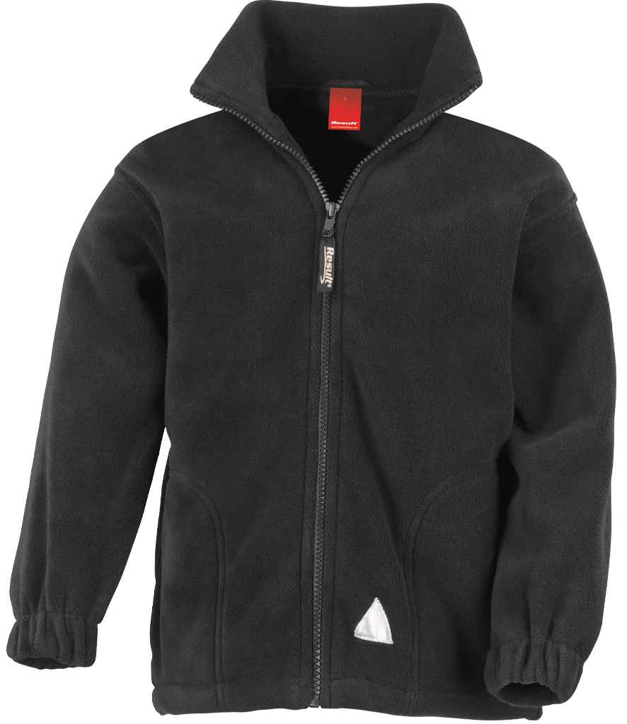 Result Kids/Youths Polartherm™ Fleece Jacket in Black