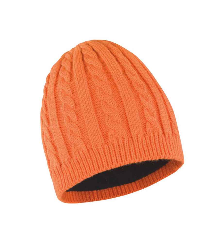 Result Mariner Knitted Hat in Burnt Orange
