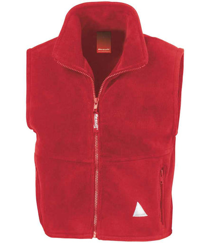 Result Kids/Youths Polartherm™ Fleece Bodywarmer in Red
