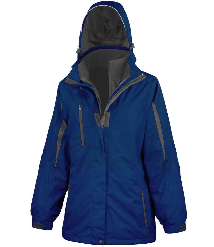 Result Ladies Journey 3-in-1 Jacket with Soft Shell Inner in Navy/Black