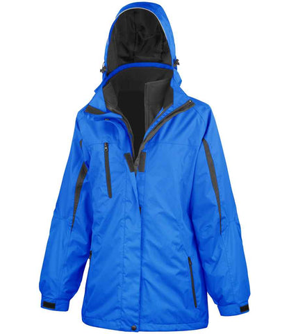 Result Ladies Journey 3-in-1 Jacket with Soft Shell Inner in Royal Blue/Black