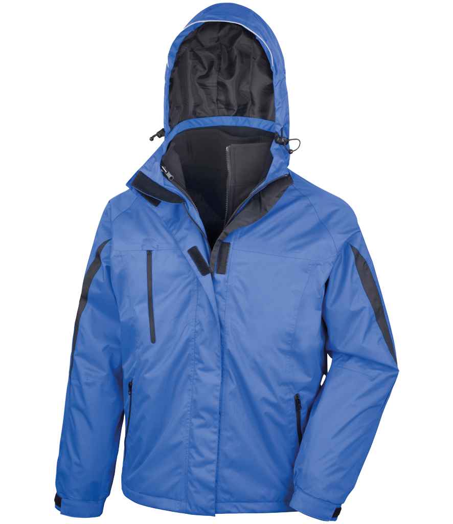 Result Journey 3-in-1 Jacket with Soft Shell Inner in Royal Blue/Black