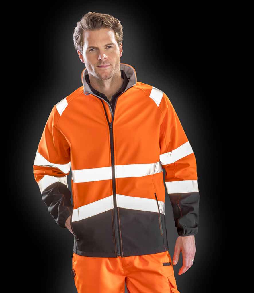 Result Safe-Guard Printable Safety Soft Shell Jacket - model image