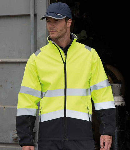 Result Safe-Guard Printable Safety Soft Shell Jacket - model image