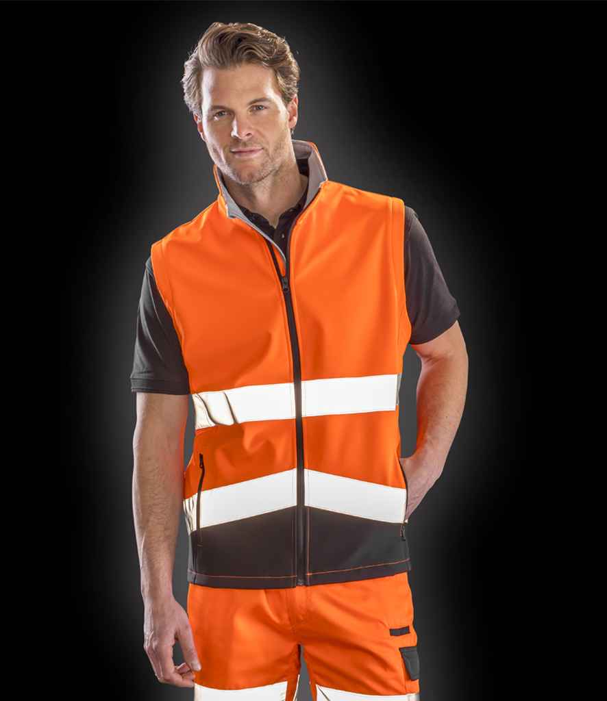 Result Safe-Guard Printable Safety Soft Shell Gilet