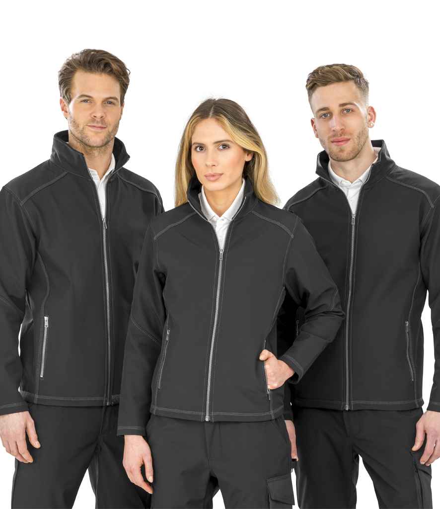 Result Work-Guard Ladies Treble Stitch Soft Shell Jacket - model image