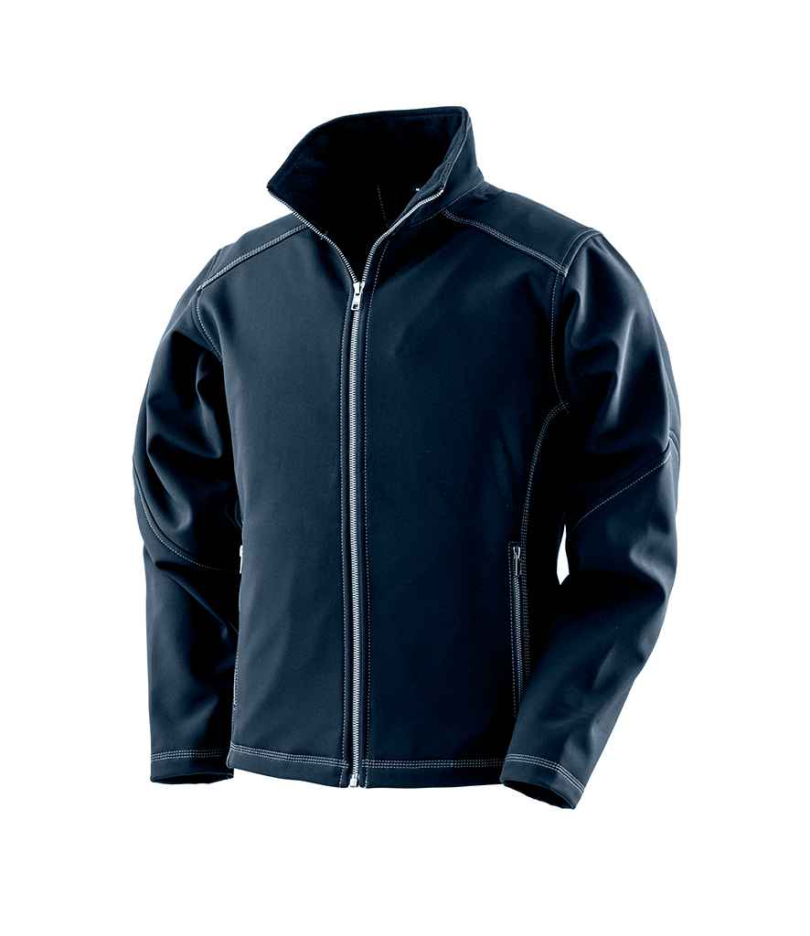 Result Work-Guard Ladies Treble Stitch Soft Shell Jacket in Navy