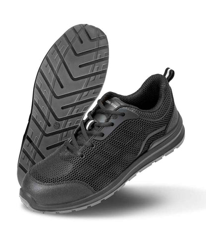 Result Work-Guard All Black Safety Trainers in Black