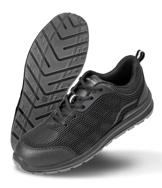 Result Work-Guard All Black Safety Trainers - Black
