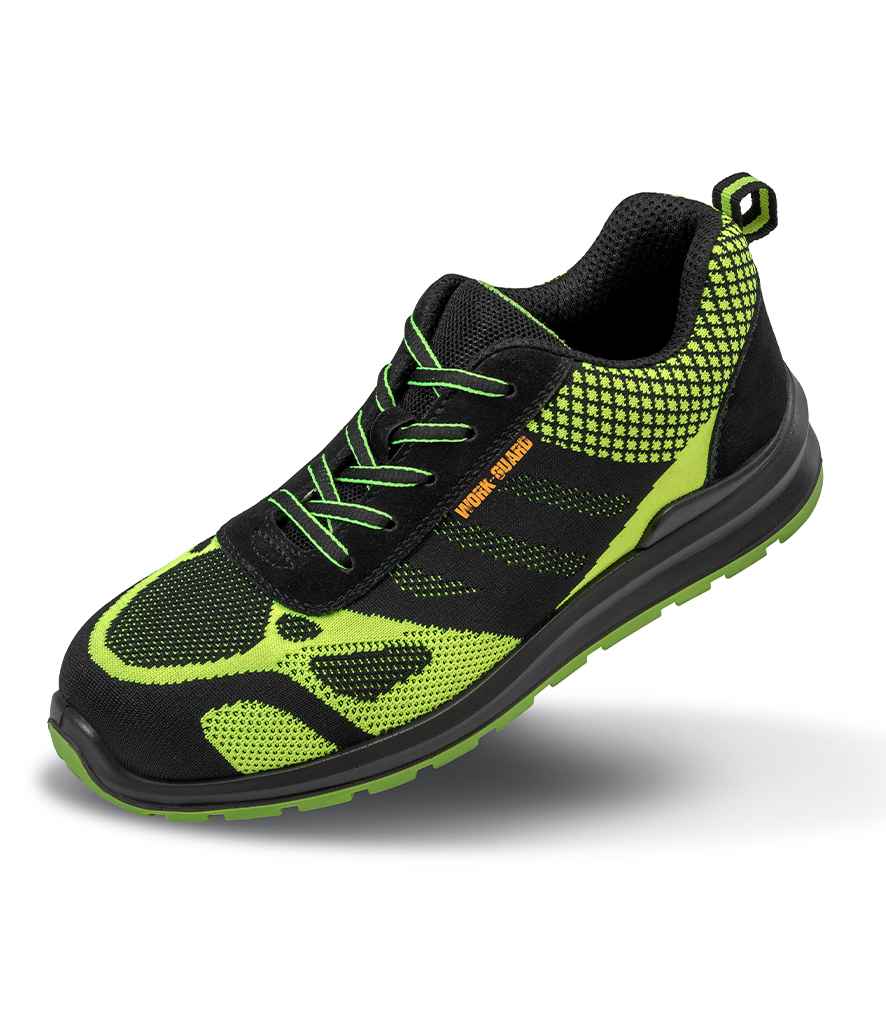 Result Work-Guard Hicks SRA SB Safety Trainers - Neon Green/Black