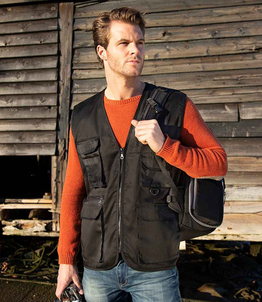 Result Work-Guard Safari Waistcoat - model image