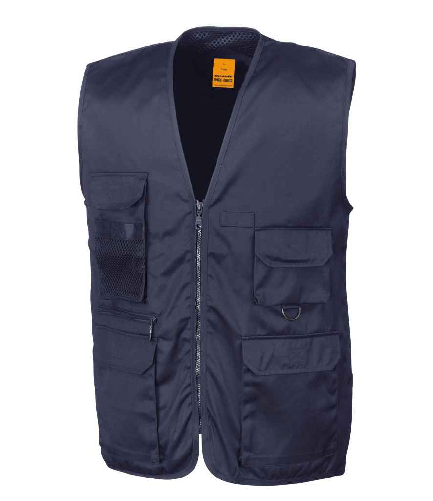 Result Work-Guard Safari Waistcoat in Midnight Navy