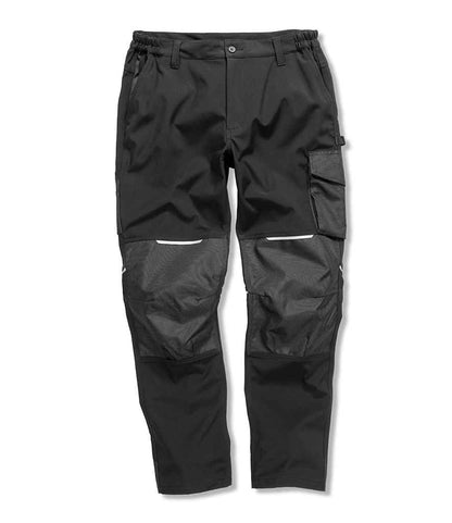 Result Work-Guard Slim Fit Soft Shell Trousers in Black